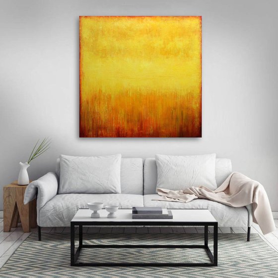 Yellow abstract painting III