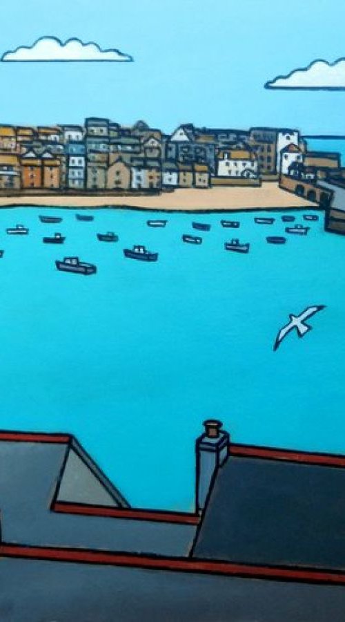 Harbour view, St Ives. by Tim Treagust