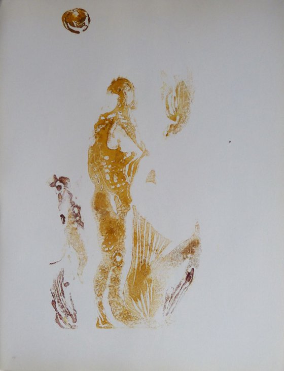 Sunshine 2,  monoprint  65x50 cm