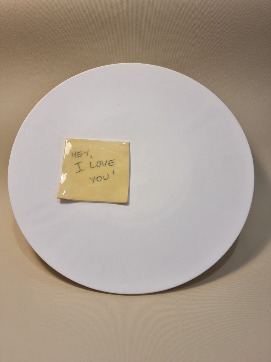 Photorealistic Still Life Relief By Zlatina Krusteva, 10 X 10", "Hey, I Love You", Original Artwork