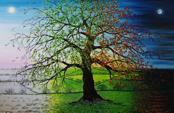 An Oak of our Time. 100cm X 150cm