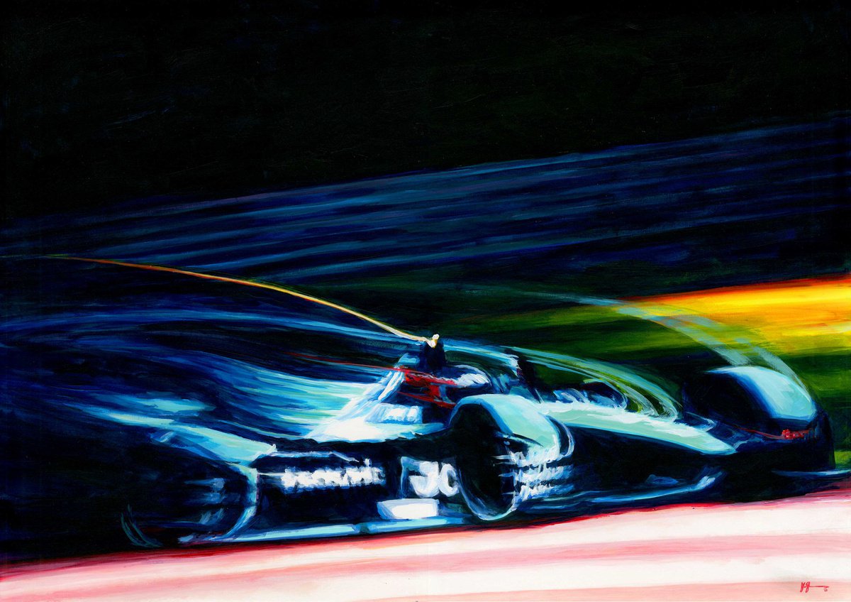 Sam Bird - 2021 Formula E Jaguar Racing By Alex Stutchbury, 25 X 18, Artwork For Sale On Artfinder
