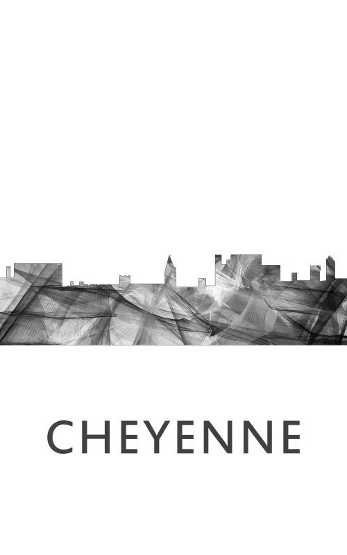 Cheyenne Skyline WB BW by Marlene Watson