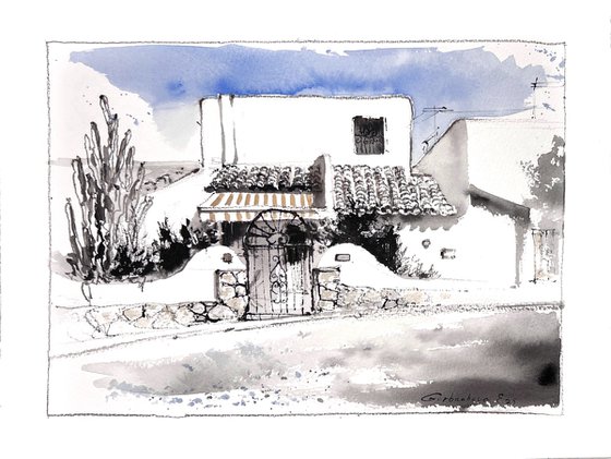 White Walls of Spain (Diptych)