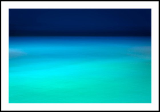 Hebridean Sea Fields - Teal Blue Abstract Seascape