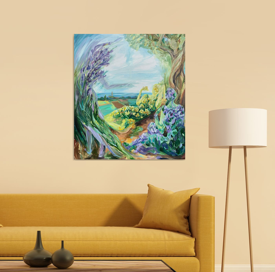 "Istrian Fairies» woman embodied in Herbs.