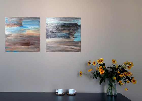 Diptych ''My Brushstrokes #1 and #2"