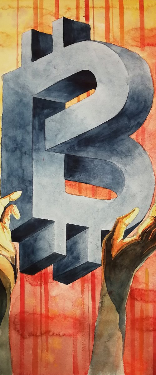 "Grace for people", 2021 Watercolor on paper  60x42 by Eugene Gorbachenko