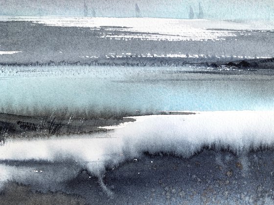 Sea and Silence (Diptych)