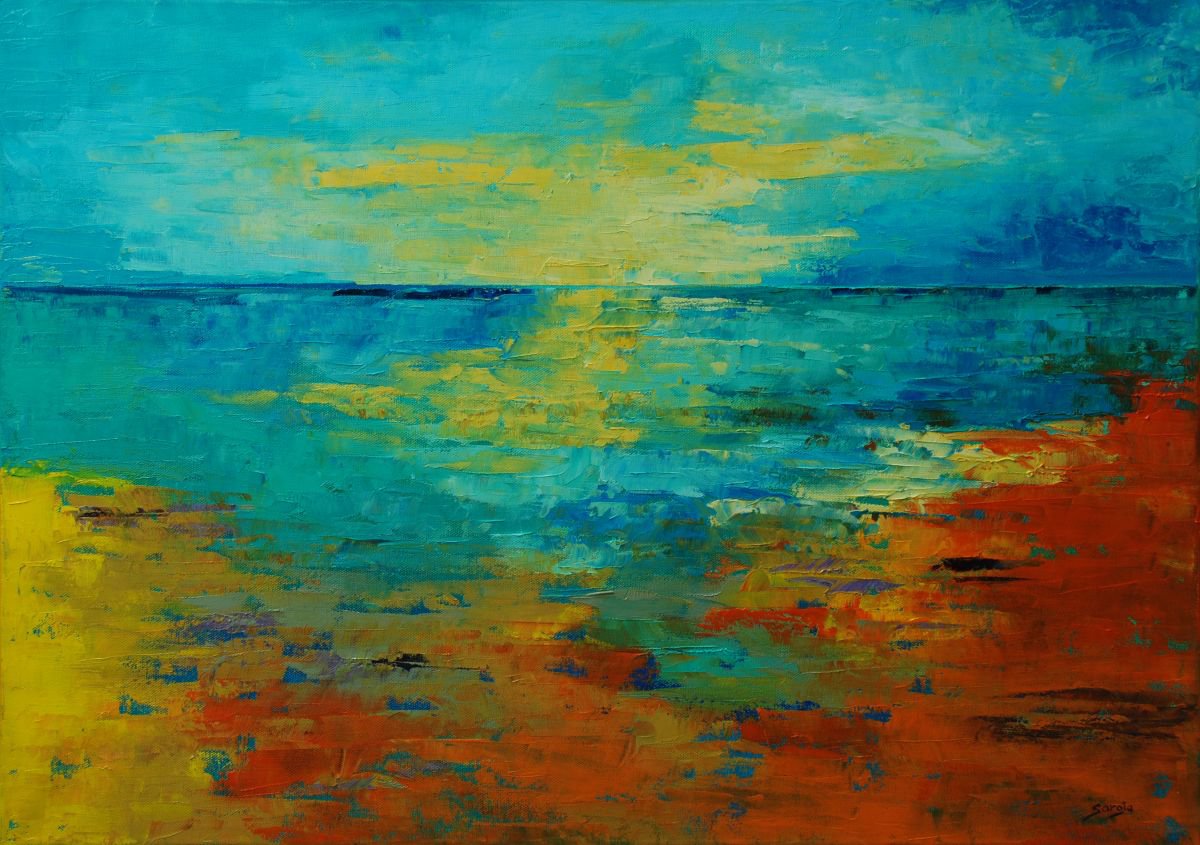 High Tide (Ref#:1269-20M) By Saroja Van Der Stegen, 21 X 29, Artwork For Sale On Artfinder