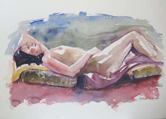 reclining female nude