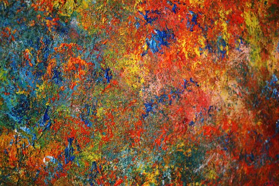 Abstract,red,yellow,orange,green, christmas sale was 1200 USD now 945 USD.