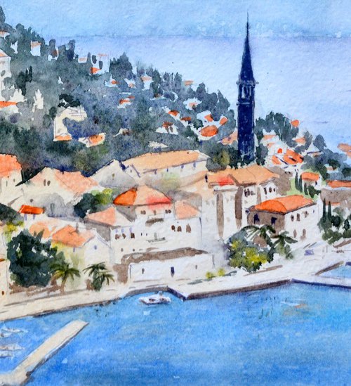 Montenegro #46 17x36 cm 2019 by Nenad Kojić watercolorist