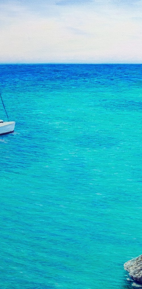 The turquoise waters of Mallorca. by Anastasia Woron