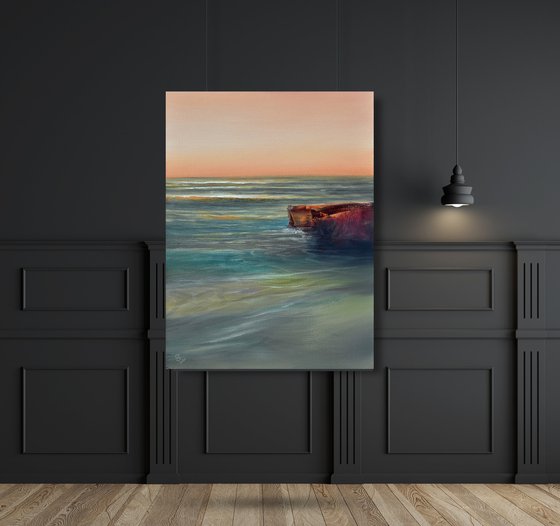 " The Calm Sea Of A Quiet Evening "..SPECIAL PRICE!!!