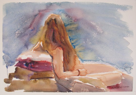 Reclining female nude