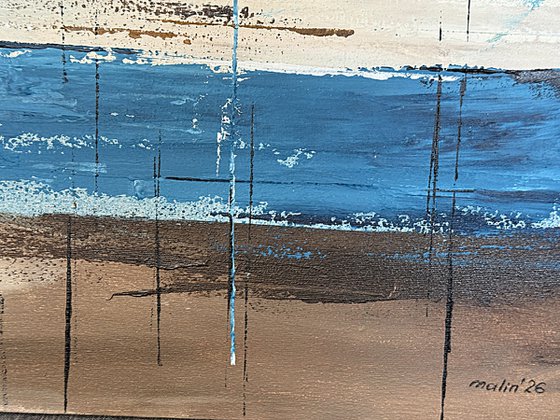Azure Sandlines-Blue Beige Ochre