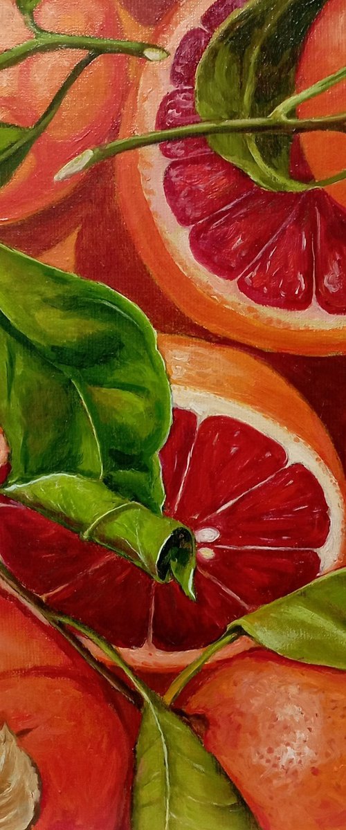 Red and orange fruits by Alfia Koral