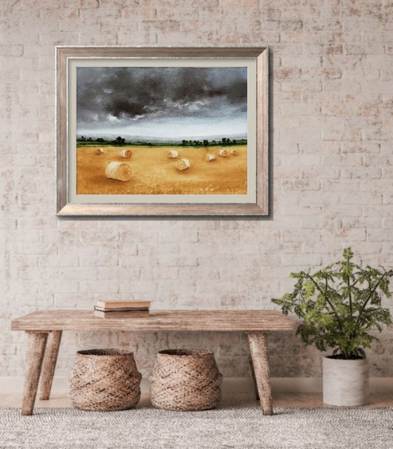 End of Harvest, Hay Bales