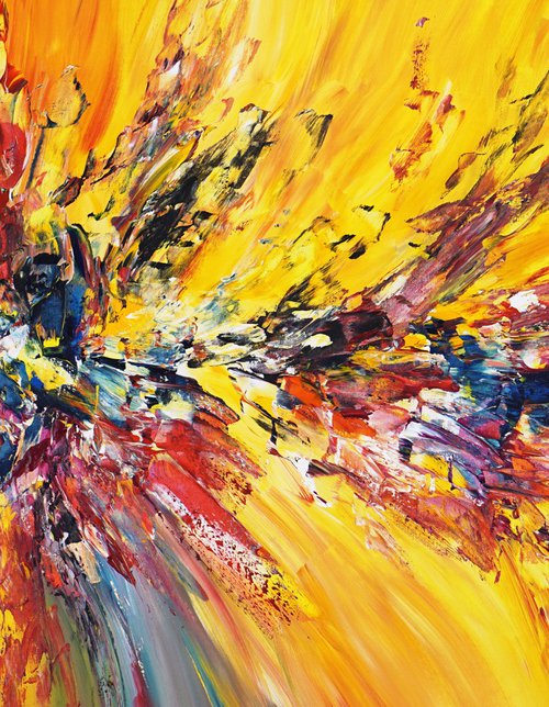 Red And Yellow Energy L 1 by Peter Nottrott