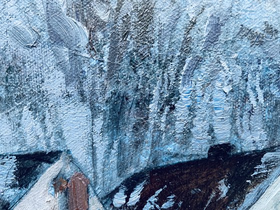 Colourful houses in the foot of the mountains