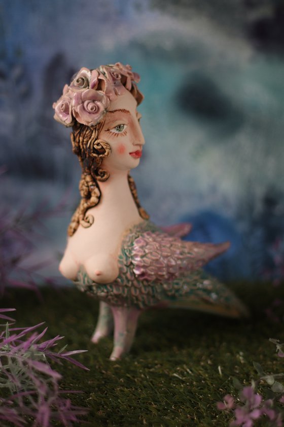 Mystic Bird. Ceramic sculpture