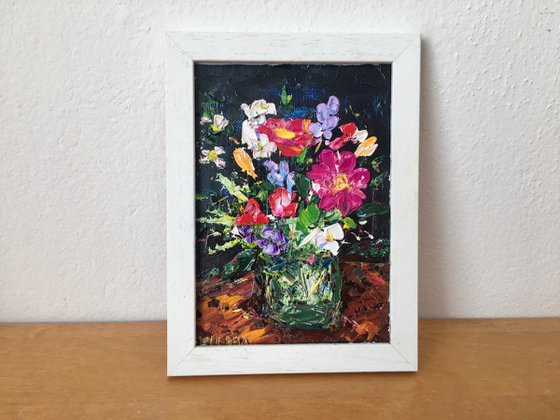 Miniature with flowers