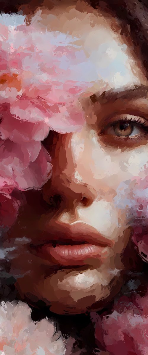 Girl in Flowers by Marina Fedorova