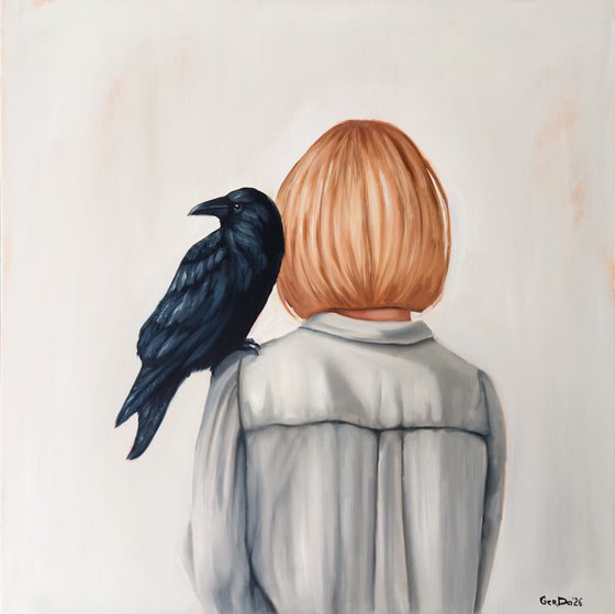 Woman with the Raven