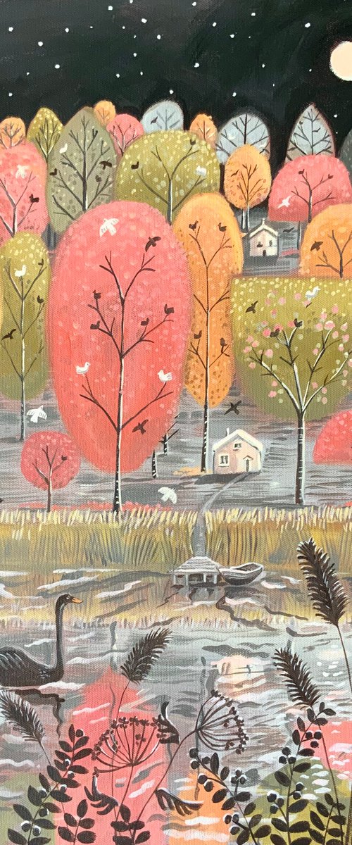 Autumn Lake by Mary Stubberfield