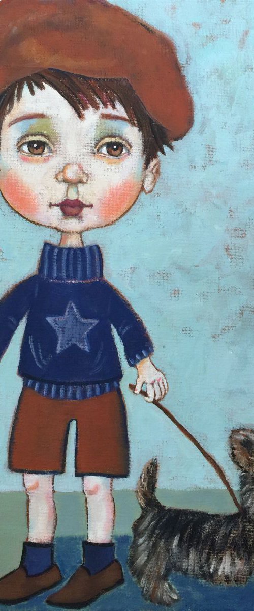 "Un Garçon et son Chien" by Holly Wojahn