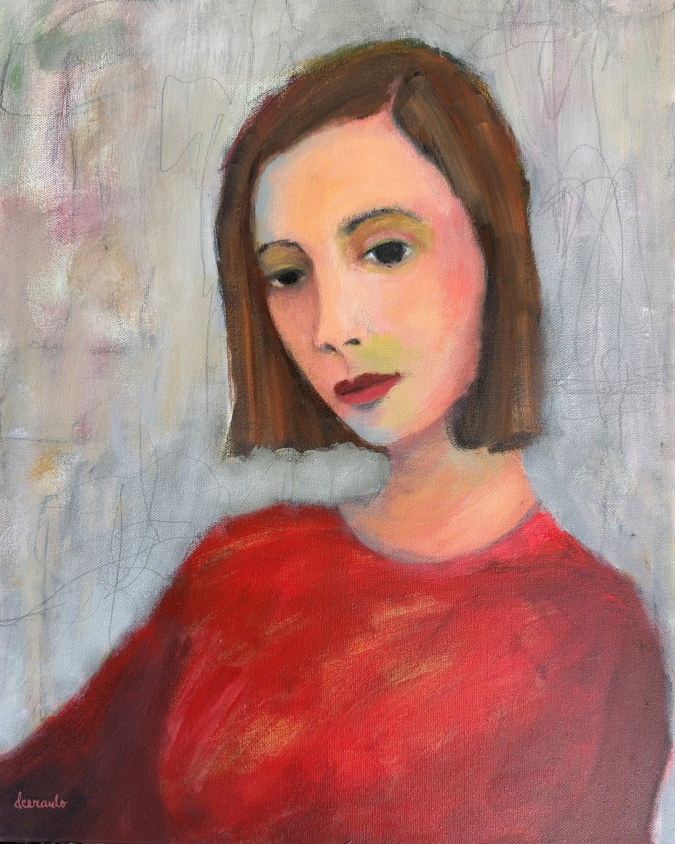 Expressive Painting , Rayanne By Donna Ceraulo, 16 X 20, Artwork For Sale On Artfinder