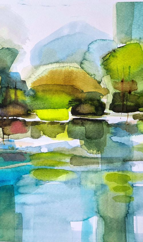 Reflections 25x35cm by Simon Tünde