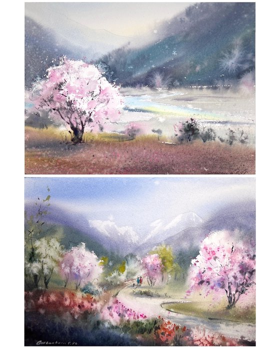 Spring Sonata (Diptych)