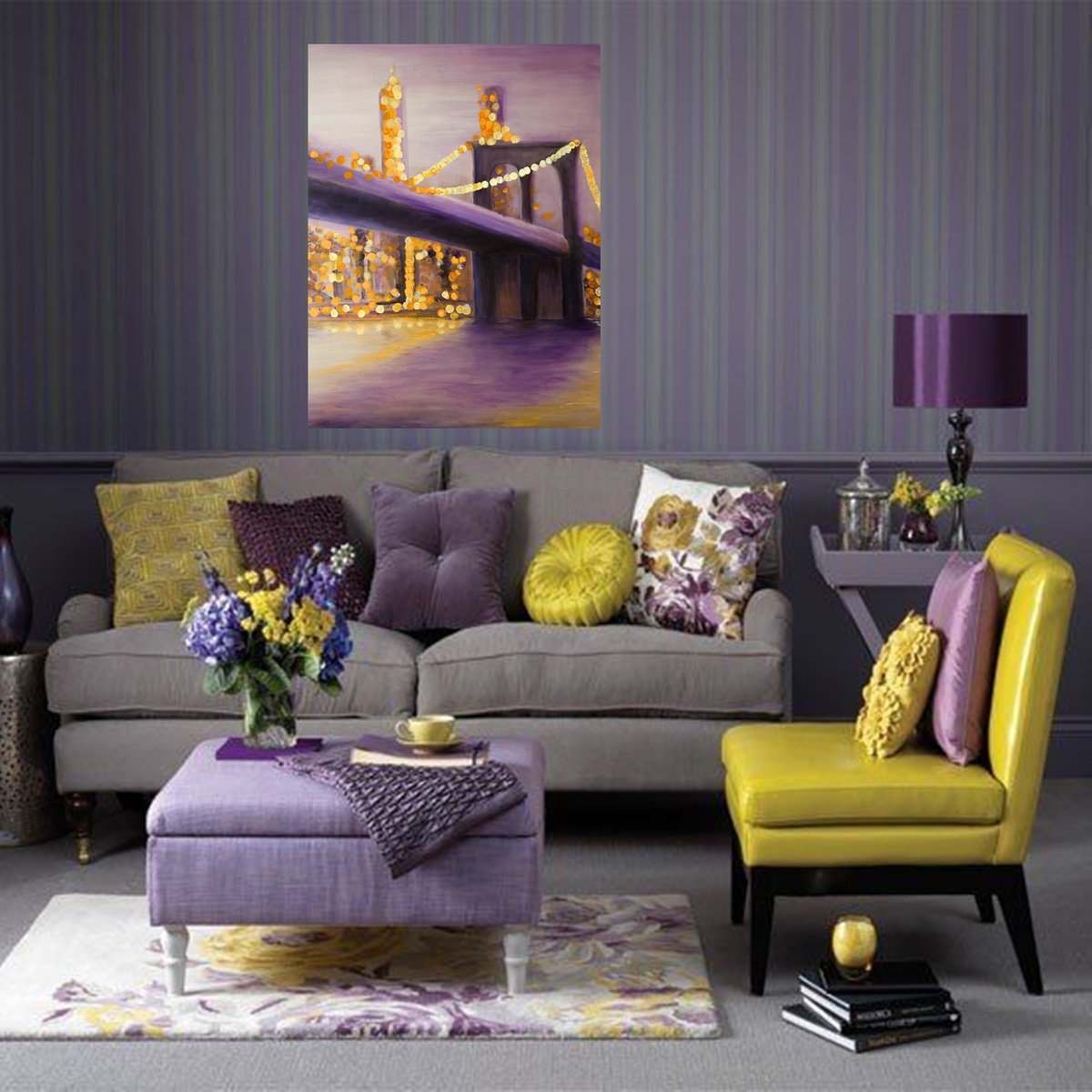 Impressionistic Cityscapes Acrylic Painting By Danijela Dan, 24 X 31, Distance, Original Artwork