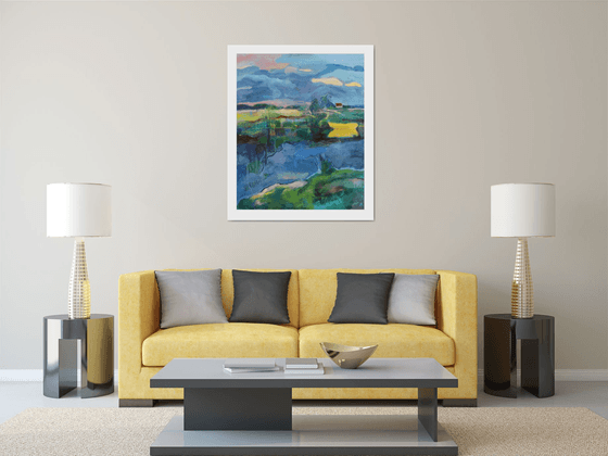 Landscape with a Yellow Boat