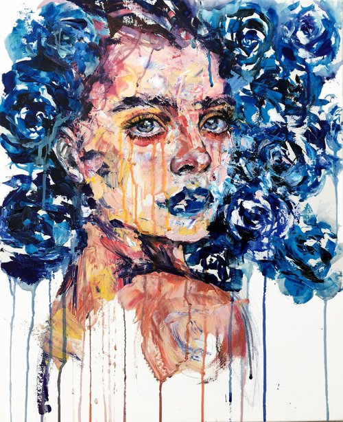 The Blue Rose by Doriana Popa
