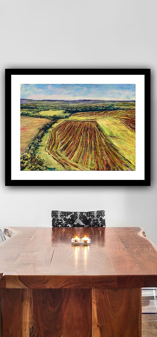 Ploughed Patterns, Wiltshire by Andrew Moodie