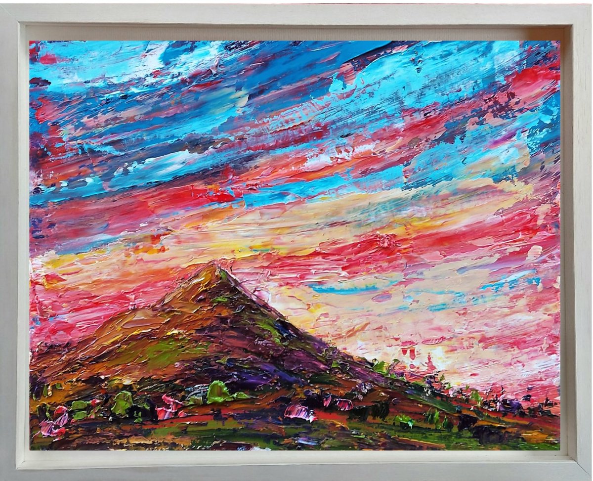Sugarloaf Sunset Seranade by Niki Purcell - Irish Landscape Painting