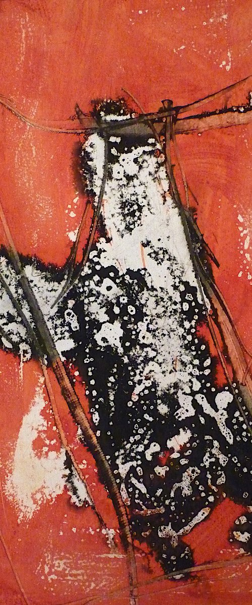 The Red Abstract 6, 21x29 cm - AF exclusive by Frederic Belaubre