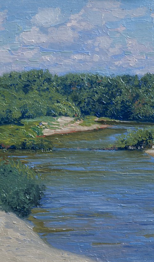 Uzola river. Gorodets by Simon Kozhin