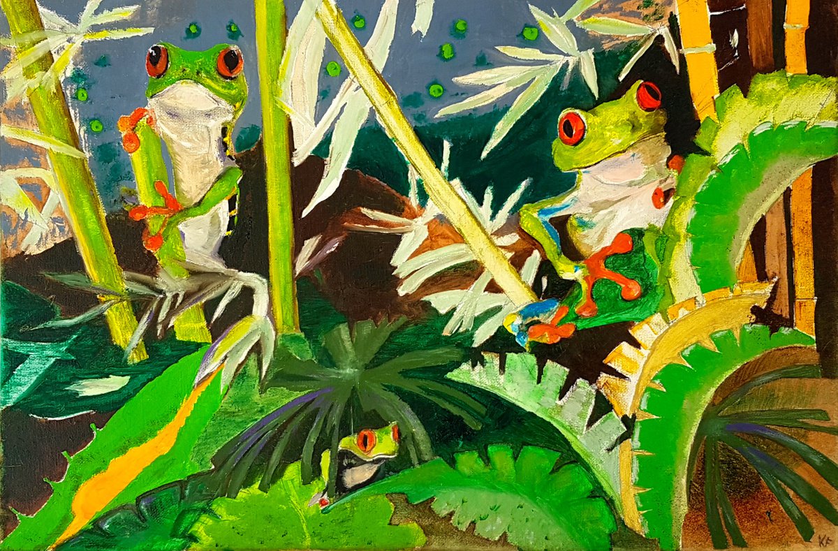 Happy frogs by Kathrin Fl�ge