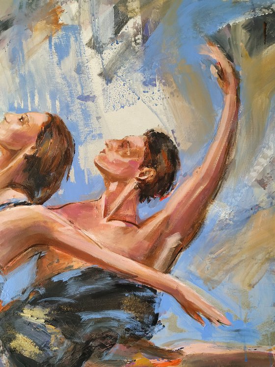 Romeo and Juliet -  Ballerina painting-Ballet painting