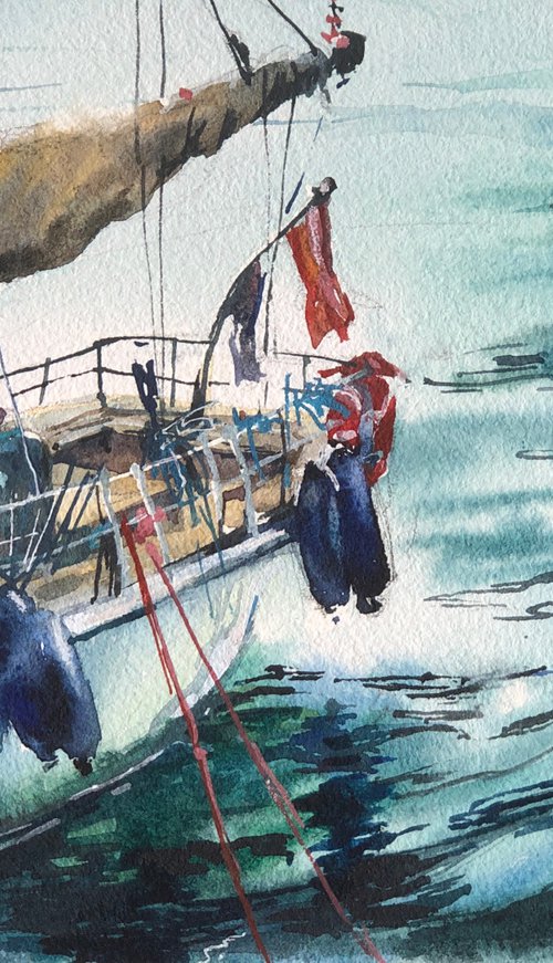 Moored#8 by Larissa Rogacheva