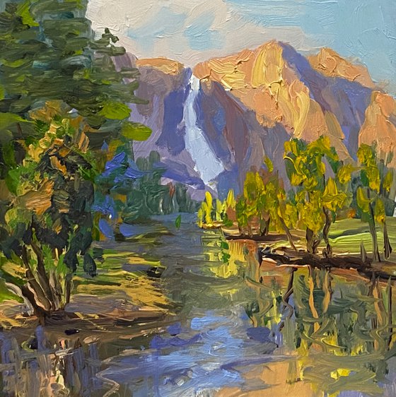 Yosemite Falls Reflections Miniature Landscape