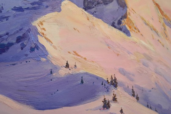 Winter day near the Matterhorn