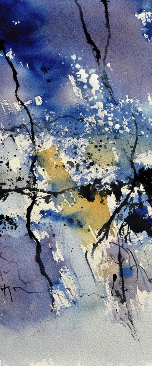 between the stars watercolor by Pol Henry Ledent