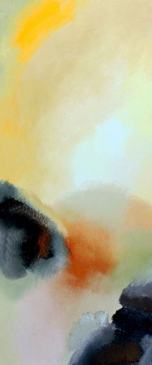 Accidental Emotions. Large painting, 36" x 36". by Veta  Barker