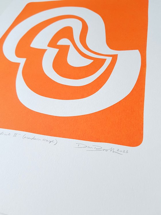 Duck Print II (Mandarin Orange)