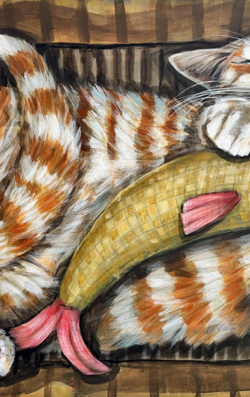 Cat In A Box #15 by Victoria Coleman